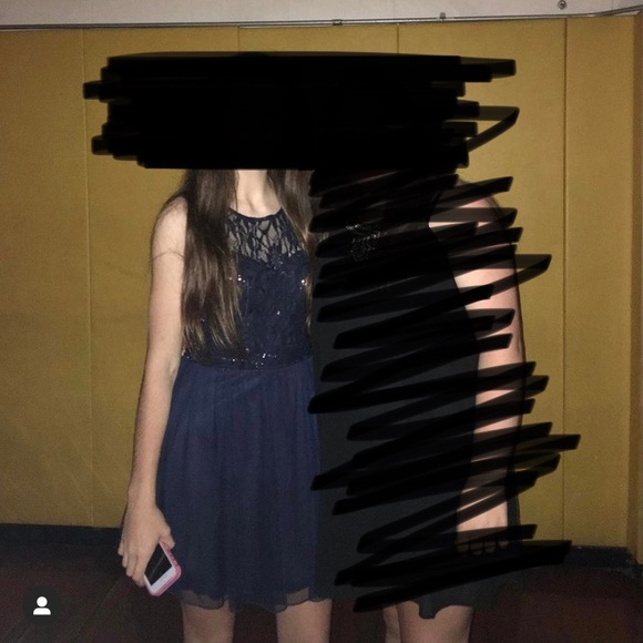 Blue Sequin Dress - Picture 3 of 8